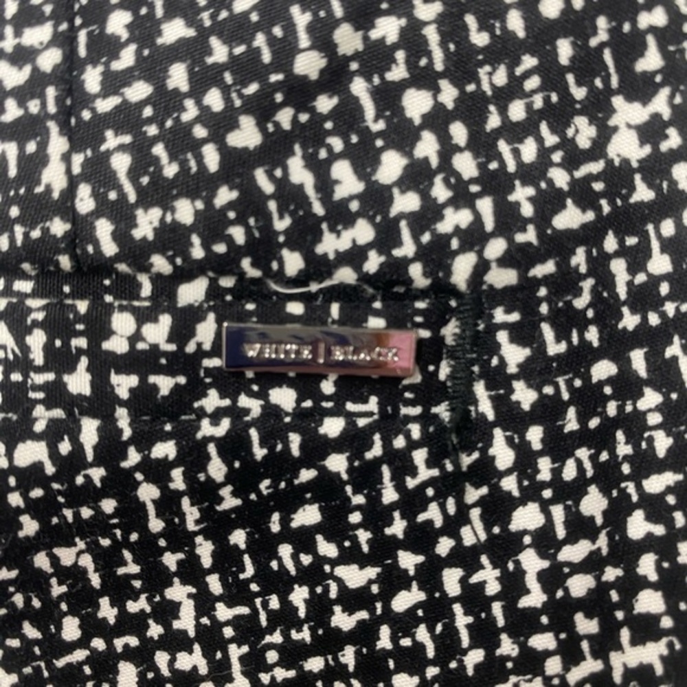 White House Black Market The Slim Ankle Pants Black and White Size 00R - Picture 2 of 11